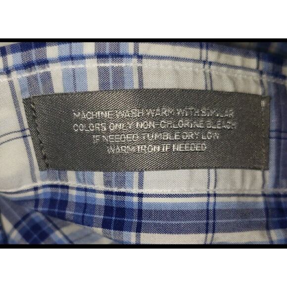 Daniel Cremieux Mens Blue Tartan Plaid Button Down Shirt L Everyday Wear - Picture 6 of 6